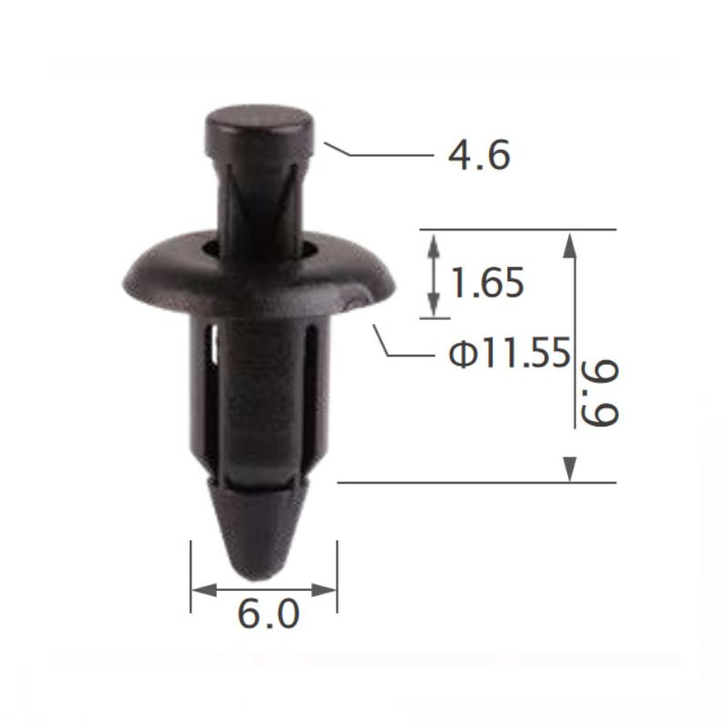 Fender Clips Car Door Push-Type Bumper Trim Rivets Screws for NISSAN  66824-01G00